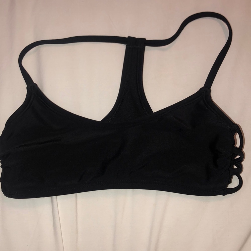 Black swim suit top